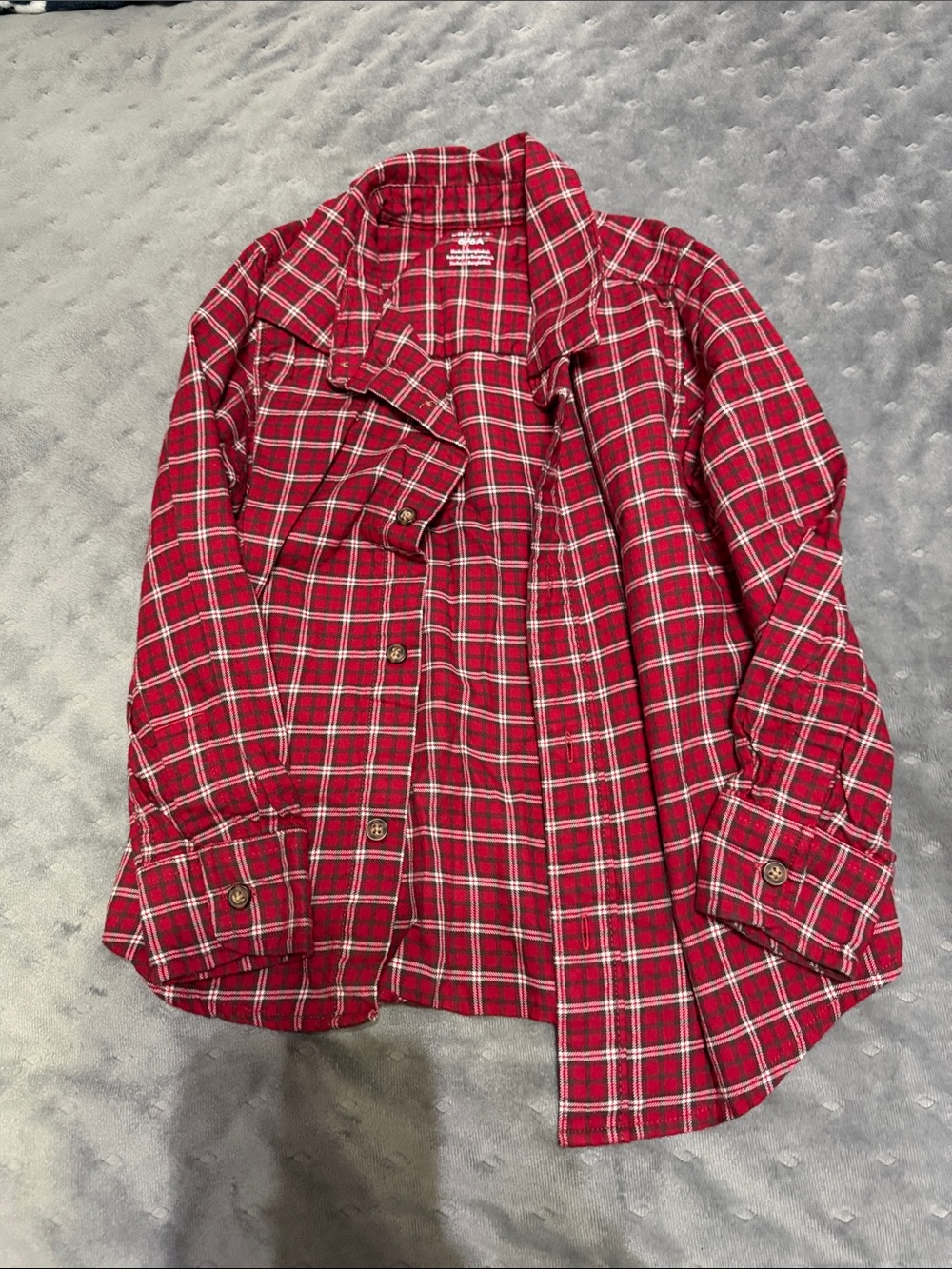 Carter's Red Plaid Button-Down Shirt